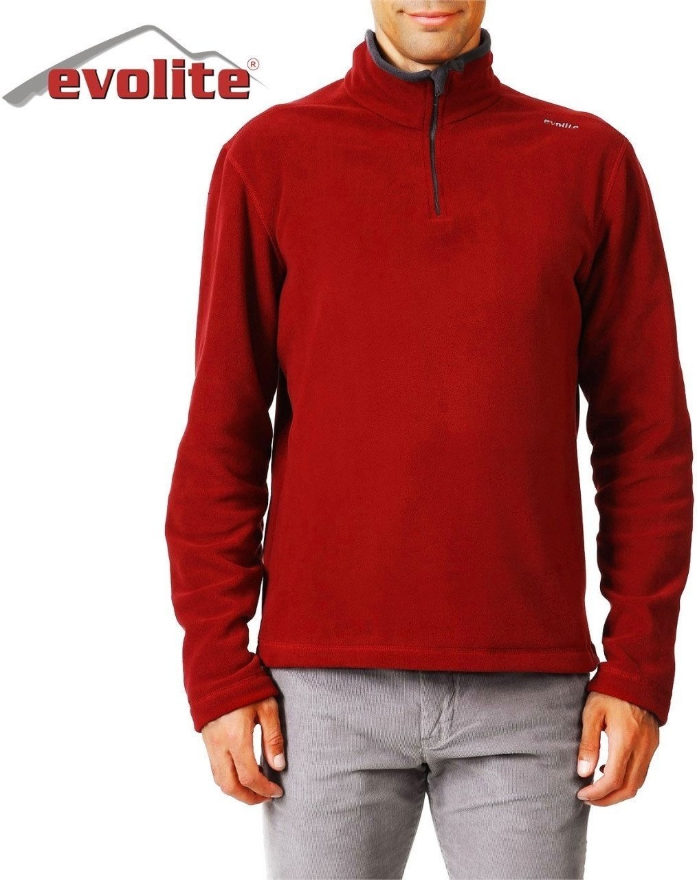 Evolite Fuga Erkek Mikro Polar Sweater - Bordo görsel 2