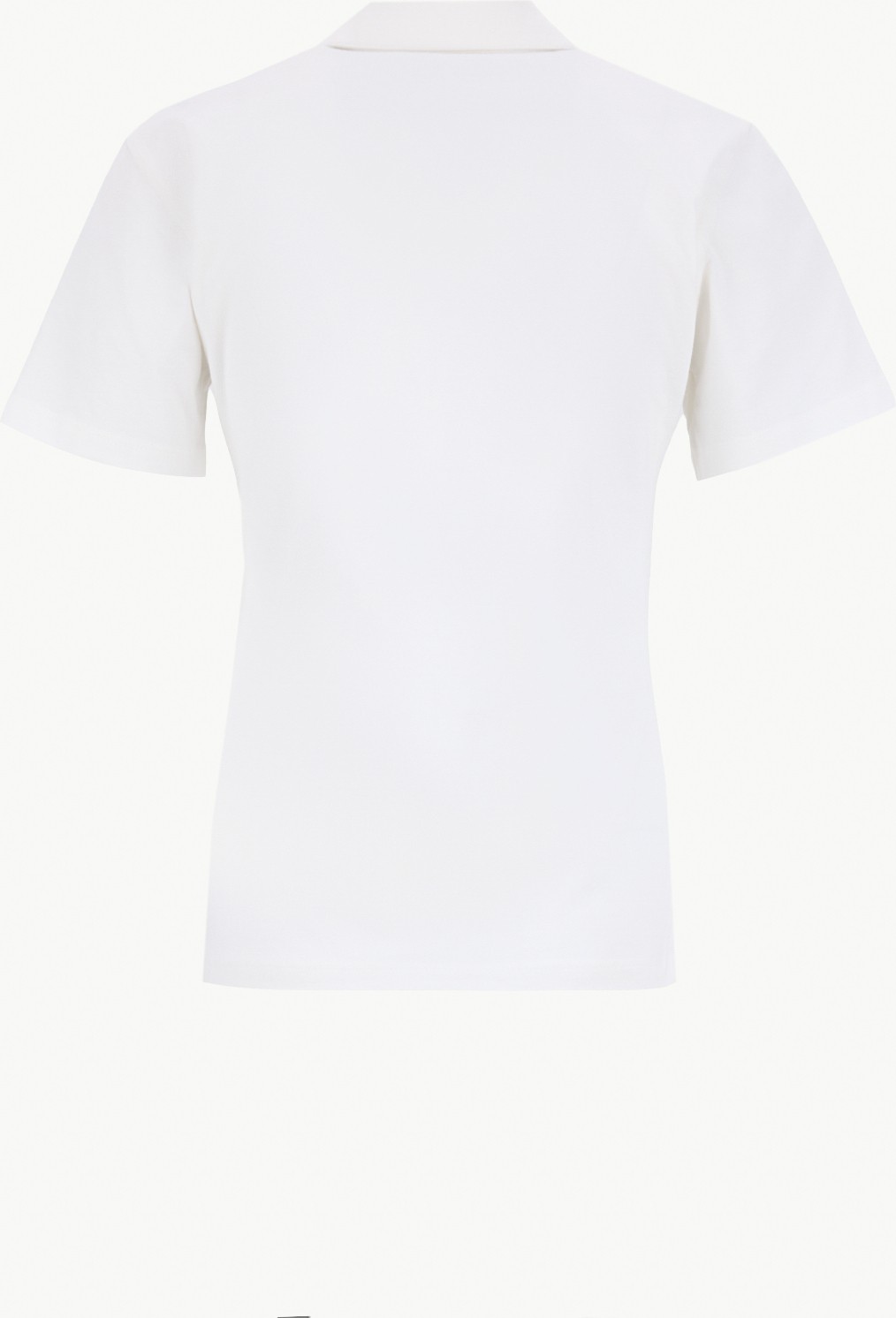 Fabrika Düz Beyaz Kadın Polo T-Shirt görsel 7