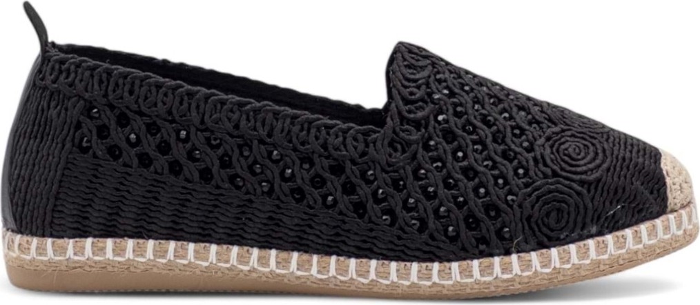 Pandora Moda Y25.82.112 Kadın Hasır Espadril Siyah