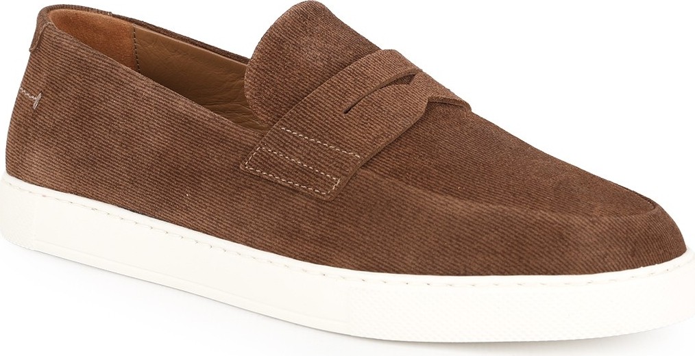 Libero L5877 Erkek Hakiki Baskılı Süet Hafif Eva Taban Casual Loafer Ayakkabı görsel 5