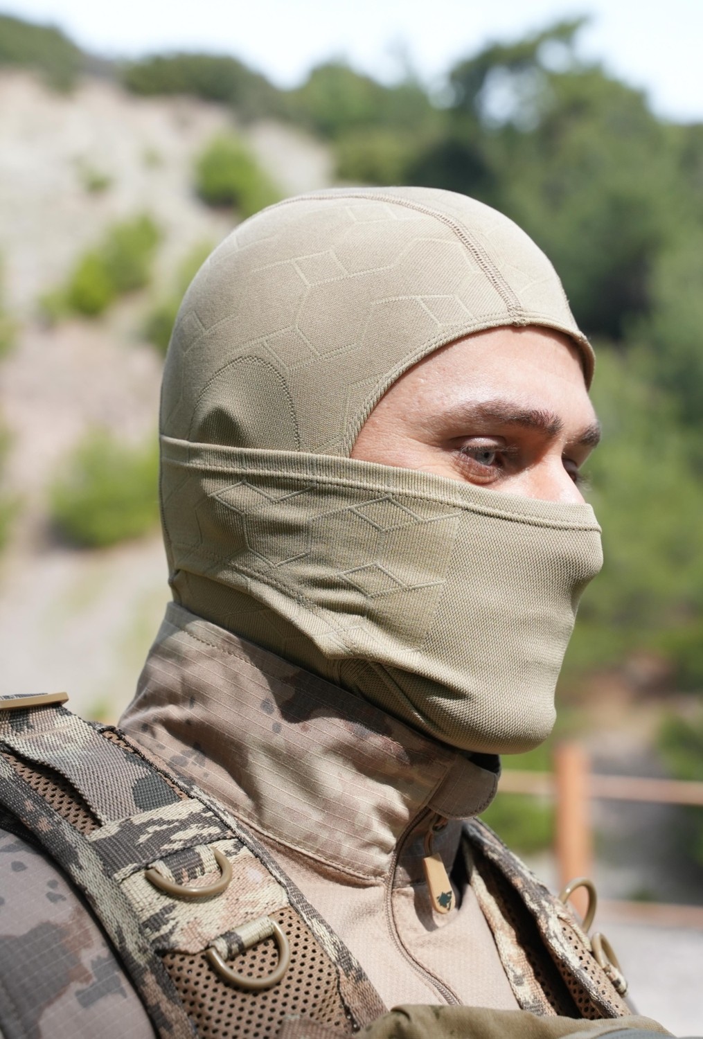 Wolftrap Tactical Kum Rengi Termal Rüzgar Geçirmez Balaklava Kar Maskesi görsel 4