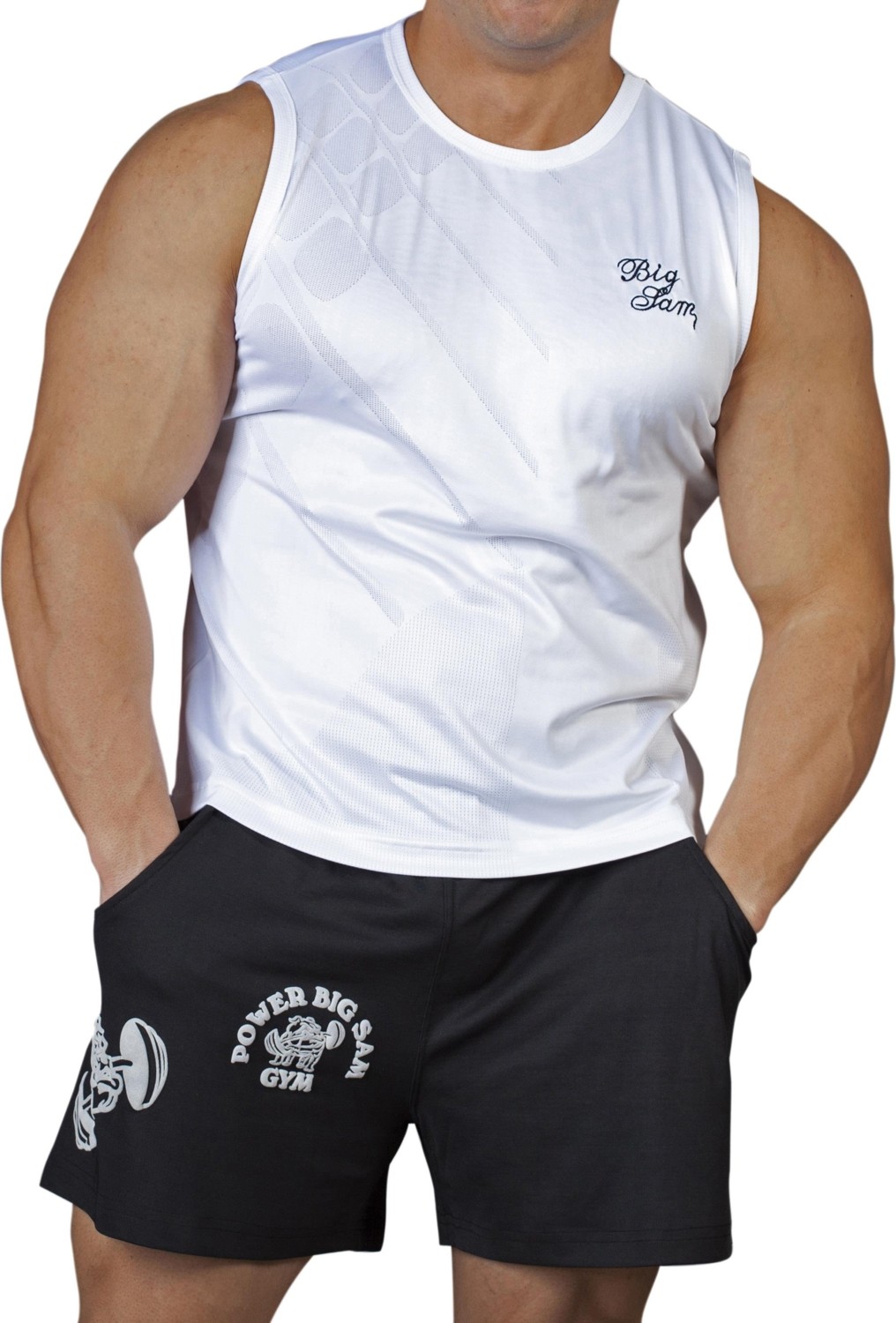 Big Sam Fitness Kolsuz T-Shirt Spor Atlet Big Sam 2620