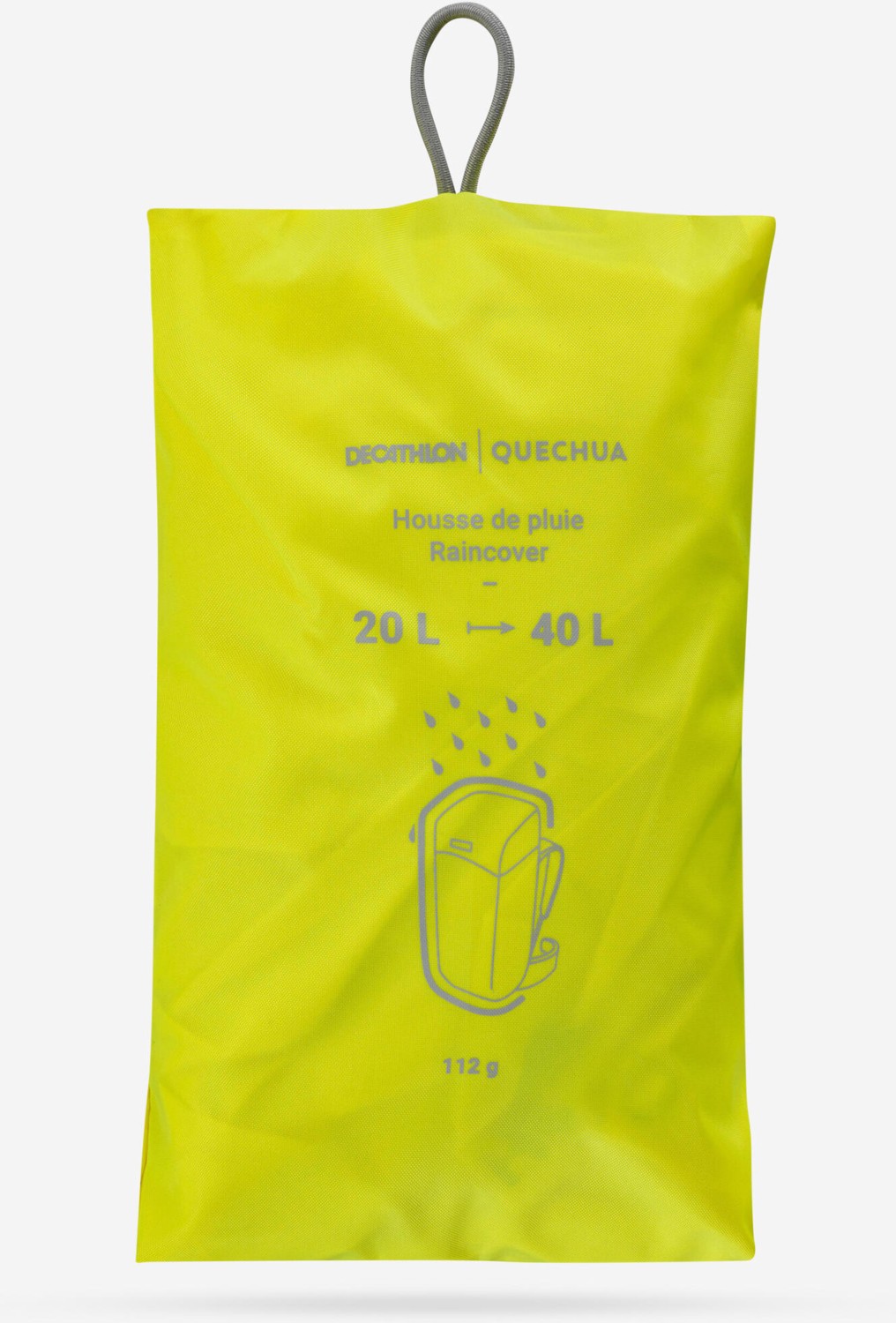 Decathlon Forclaz Yağmur Kılıfı 20/40L Sırt Çantası İçin Su Geçirmez Sarı Polyester Özellikli görsel 2