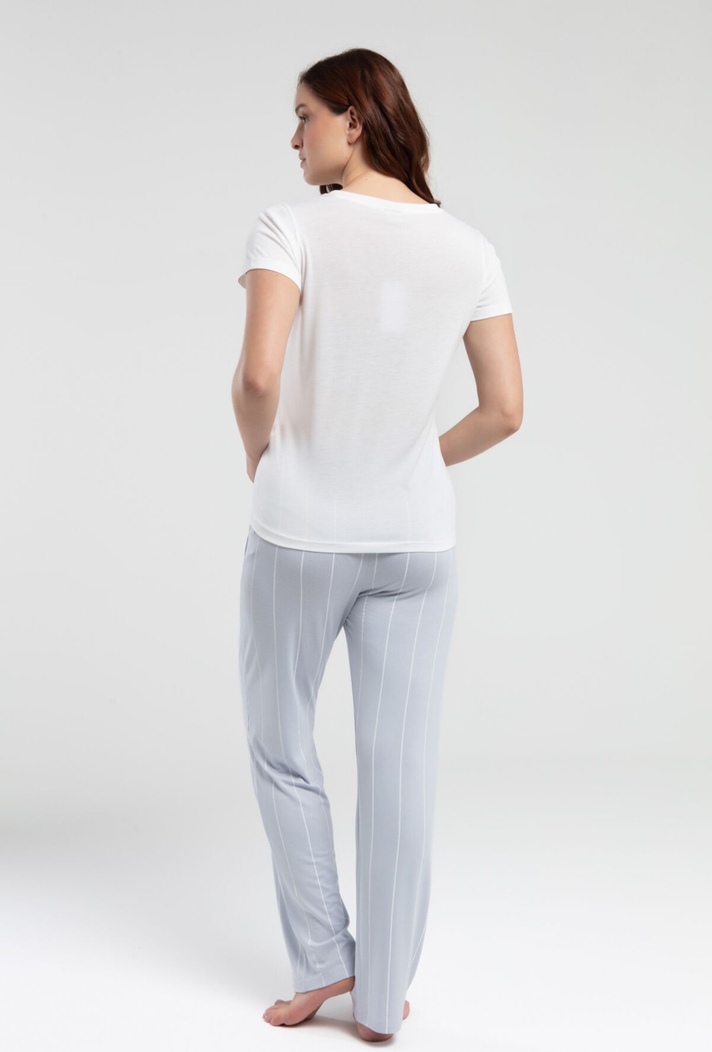 Pierre Cardin Kadın Beyaz Pijama Takımı PC8976-S-V1 görsel 5