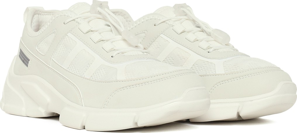 Derimod Kadın Beyaz Bağcıklı Kalın Tabanlı Sneaker 26PFE496414 görsel 2