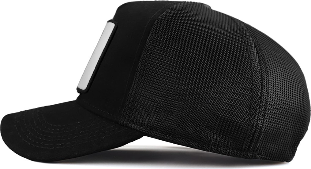BlackBörk V1 Trucker Kartal - 4 Kod Logolu Siyah Şapka (Cap) görsel 4