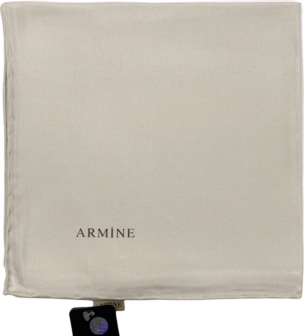 Armine Düz Ipek Eşarp - 1413 Açık Taş Twill