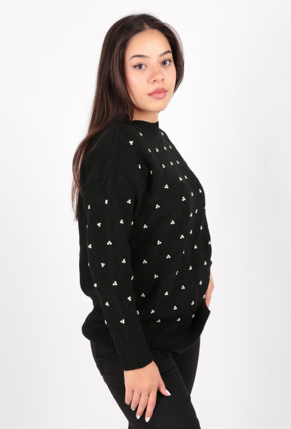 Fashion Friends 24K0348K1 Kadın Incili Tunik görsel 3