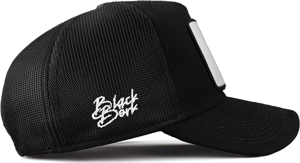 BlackBörk V1 Trucker Kartal - 4 Kod Logolu Siyah Şapka (Cap) görsel 2