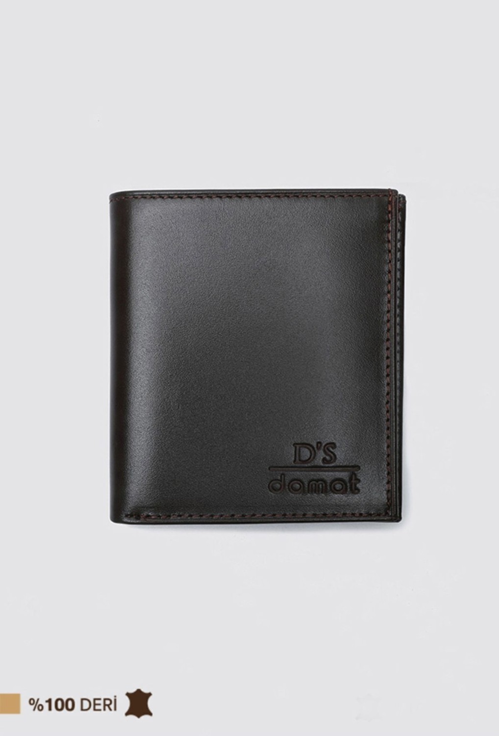 D'S Damat Ds Damat Kahverengi Hakiki Deri Kutulu Cüzdan 2h1119st236