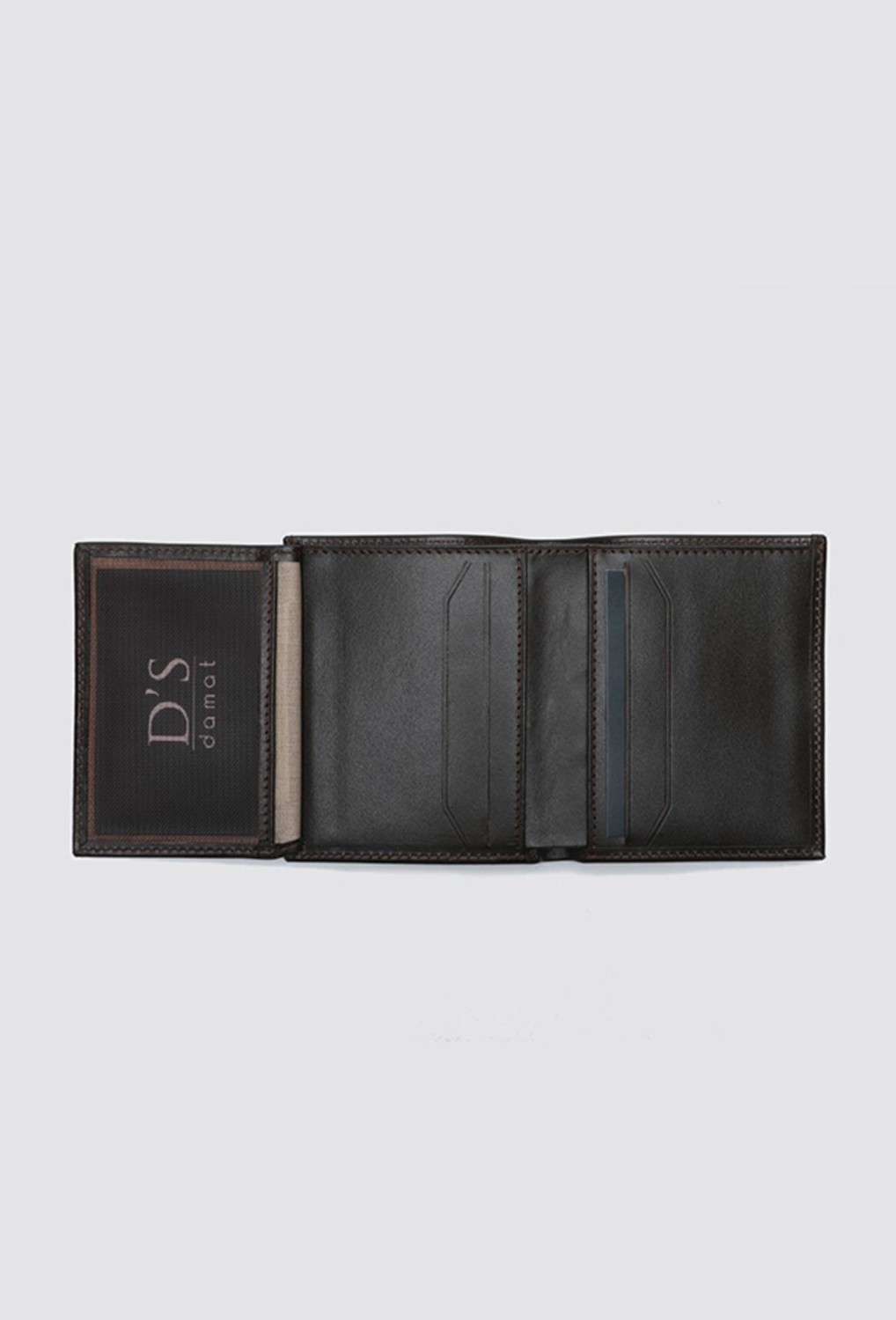 D'S Damat Ds Damat Kahverengi Hakiki Deri Kutulu Cüzdan 2h1119st236 görsel 3