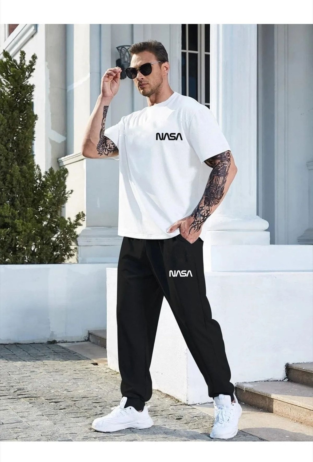 Yoho Sport Oversize Nasa Baskılı Erkek Eşofman Takımı Sohype