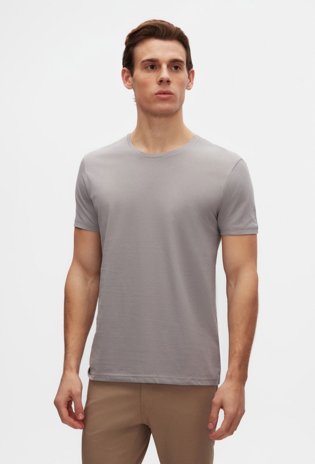 D'S Damat Slim Fit Lacivert Bisiklet Yaka %100 Pamuklu Nefes Alabilen T-shirt 4HC141996753M