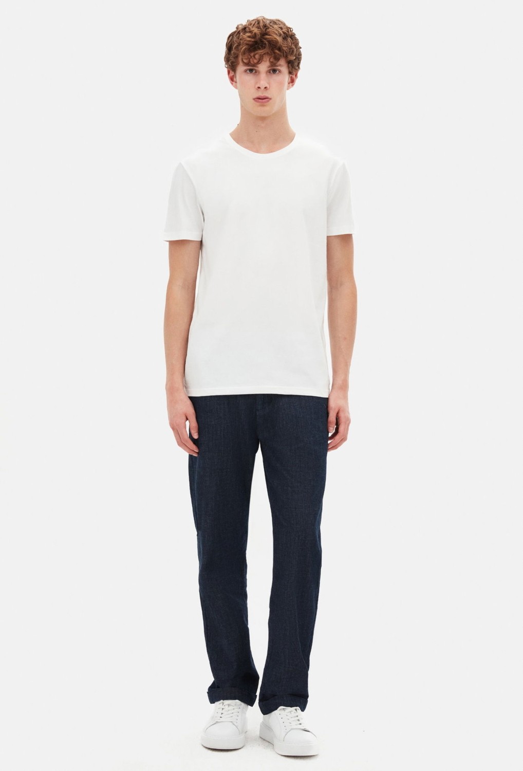 D'S Damat Slim Fit Lacivert Bisiklet Yaka %100 Pamuklu Nefes Alabilen T-shirt 4HC141996753M görsel 4