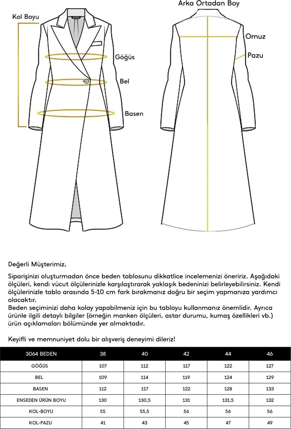 Olcay Oversize Uzun Kaban Taş Renkli Gömlek Yaka Polyester Karışımlı Düz Desen 2024 Sonbahar - Kış-3064 görsel 7
