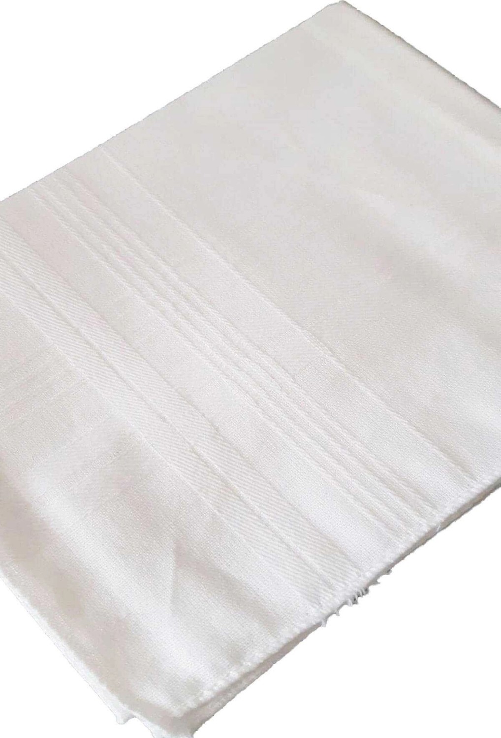 Universal 3’lü Özel Paket Premium Erkek Mendil Seti %100 Pamuk 42X42 cm Beyaz görsel 3