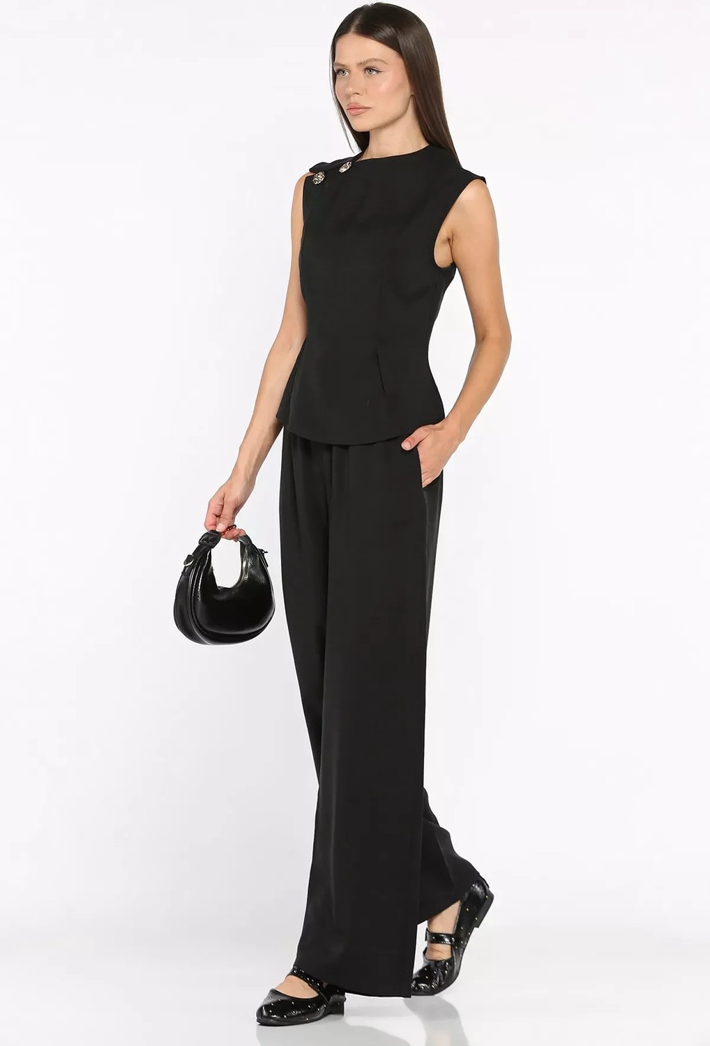 Gülseli Modal Kumaş Bluz Pantolon Ikili Takım P-00022716 görsel 3