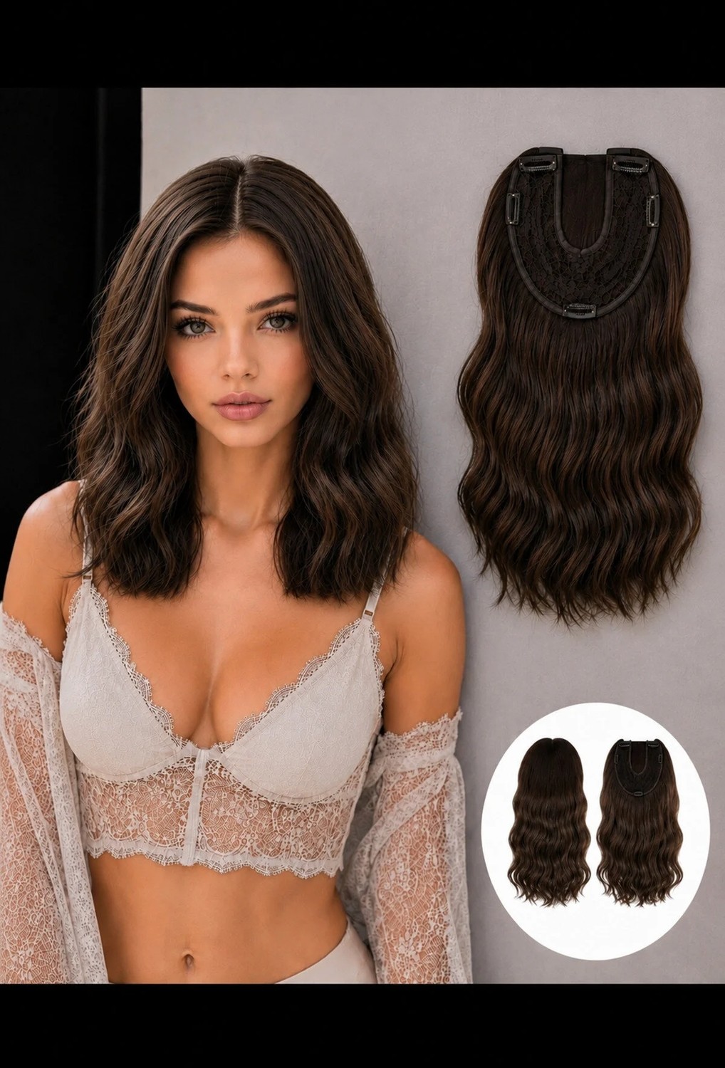 Marsilyan Kumral Tül Tepelik Kısa Model