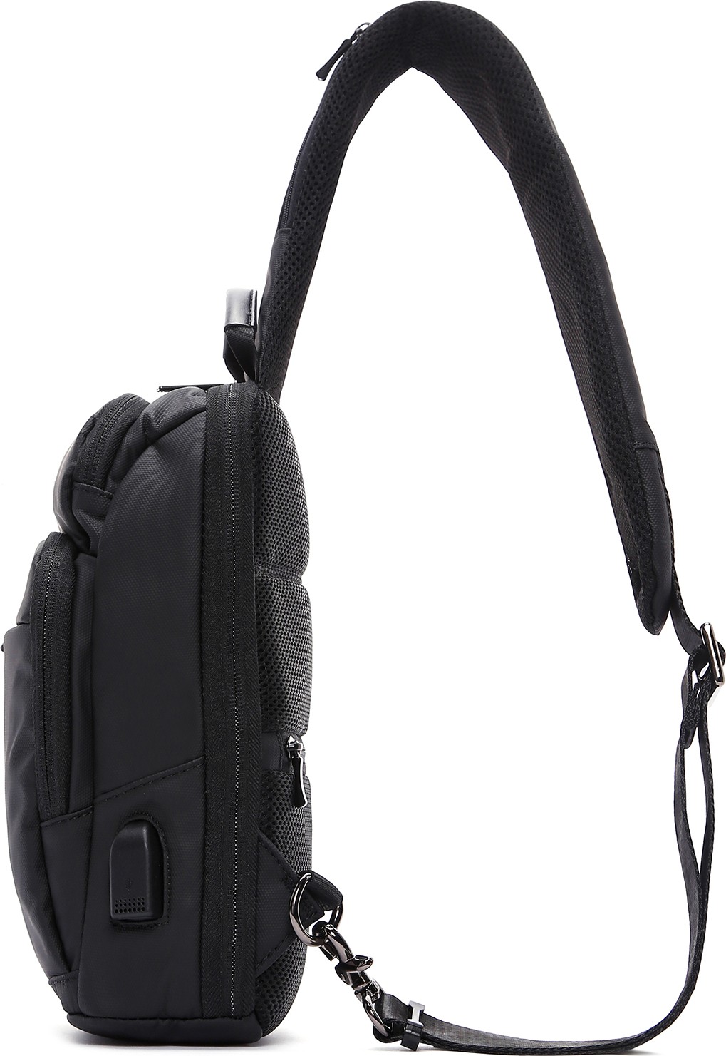 Derimod D-Pack Teknolojik Kumaş Erkek Çapraz Çanta Siyah 23SBD30006F Ergonomik Tasarım Özellikleriyle görsel 5