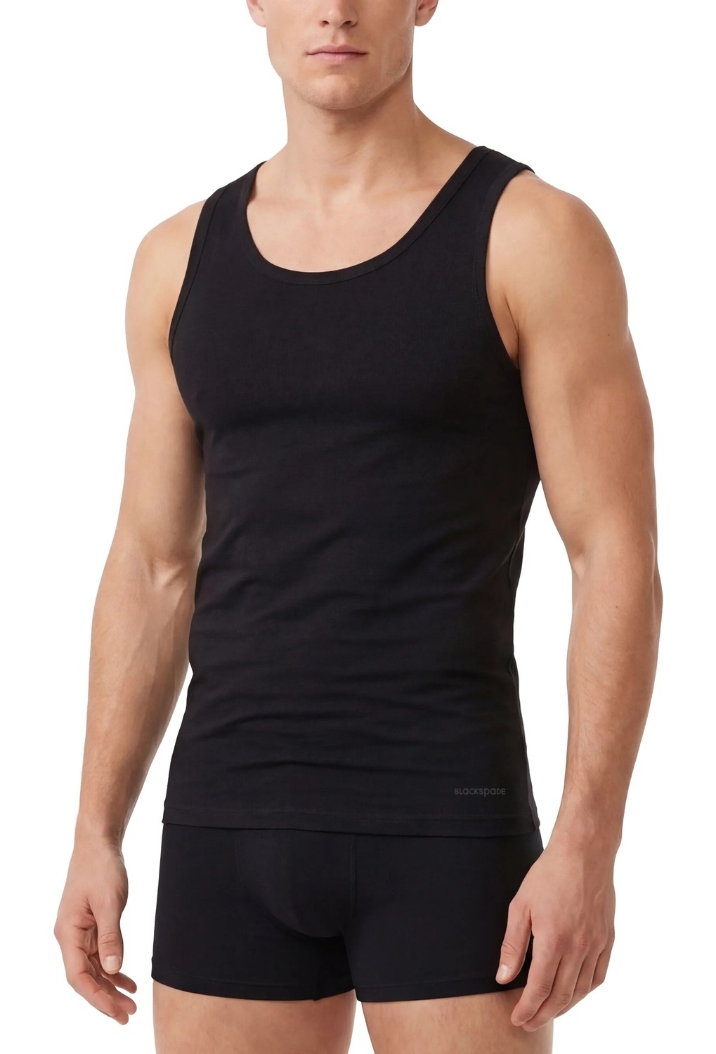 Blackspade Erkek Atlet 2'li Paket Loose Fit 9225 - Beyaz görsel 7