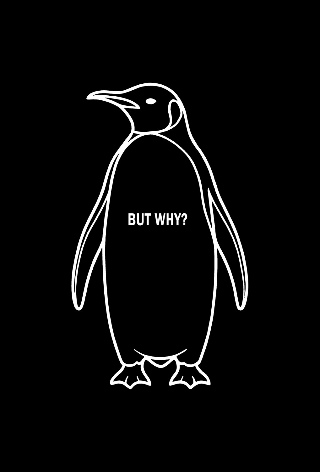 Tarz Yeri Kadın 3 Iplik Pamuklu Kapüşonlu Hoodie Sweatshirt Nihilist Penguen Baskılı - Siyah görsel 3