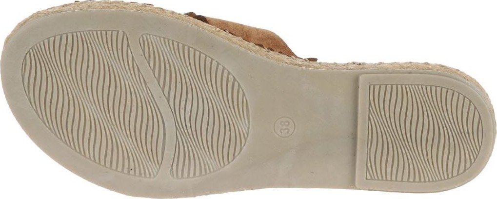 Bueno Shoes Haki Taba Alf Süet Kadın Espadril Terlik 01WA7101 görsel 5