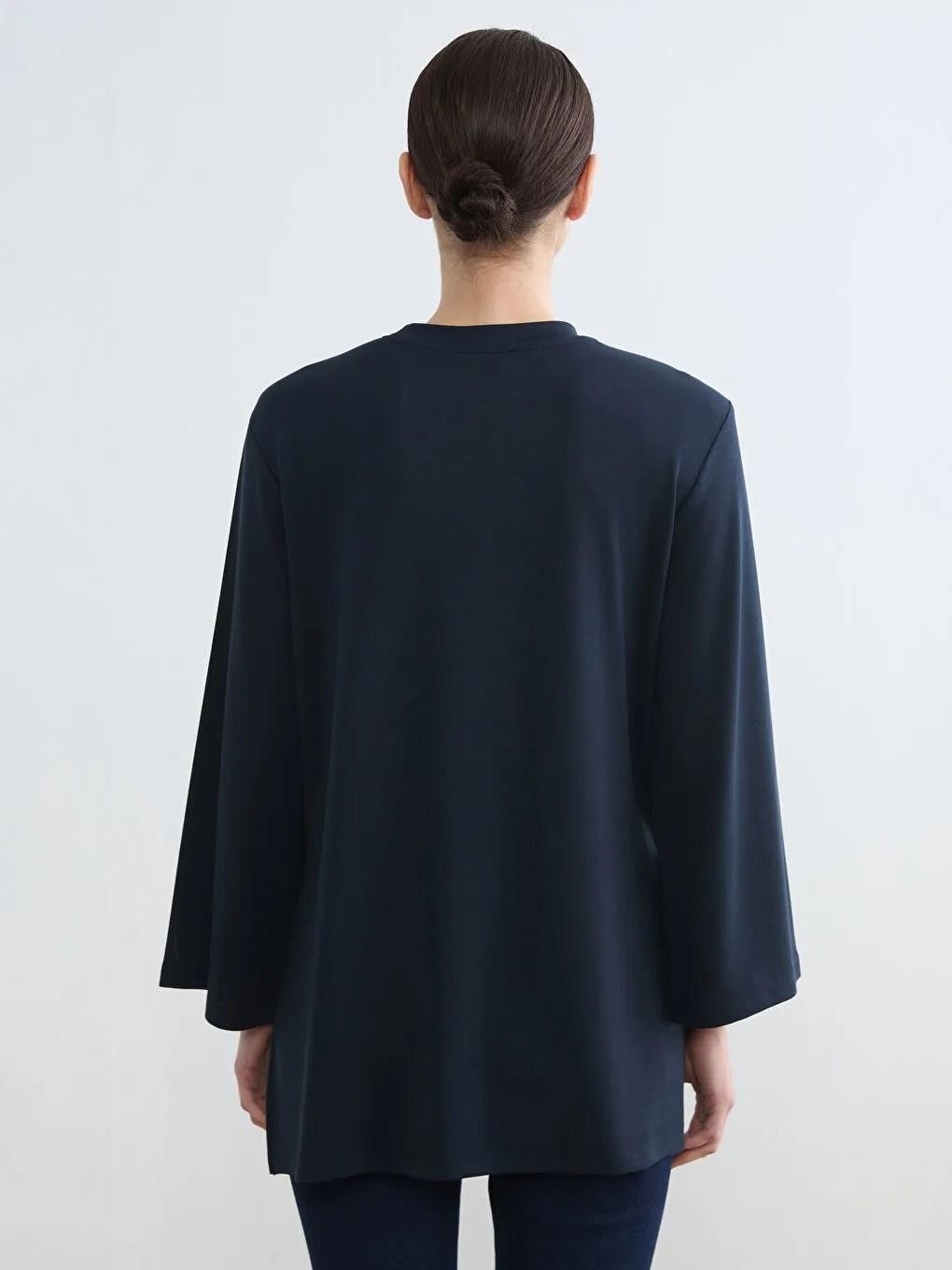 LC Waikiki Soft Touch Oversize Kadın Sweatshirt Tunik (S6) görsel 6