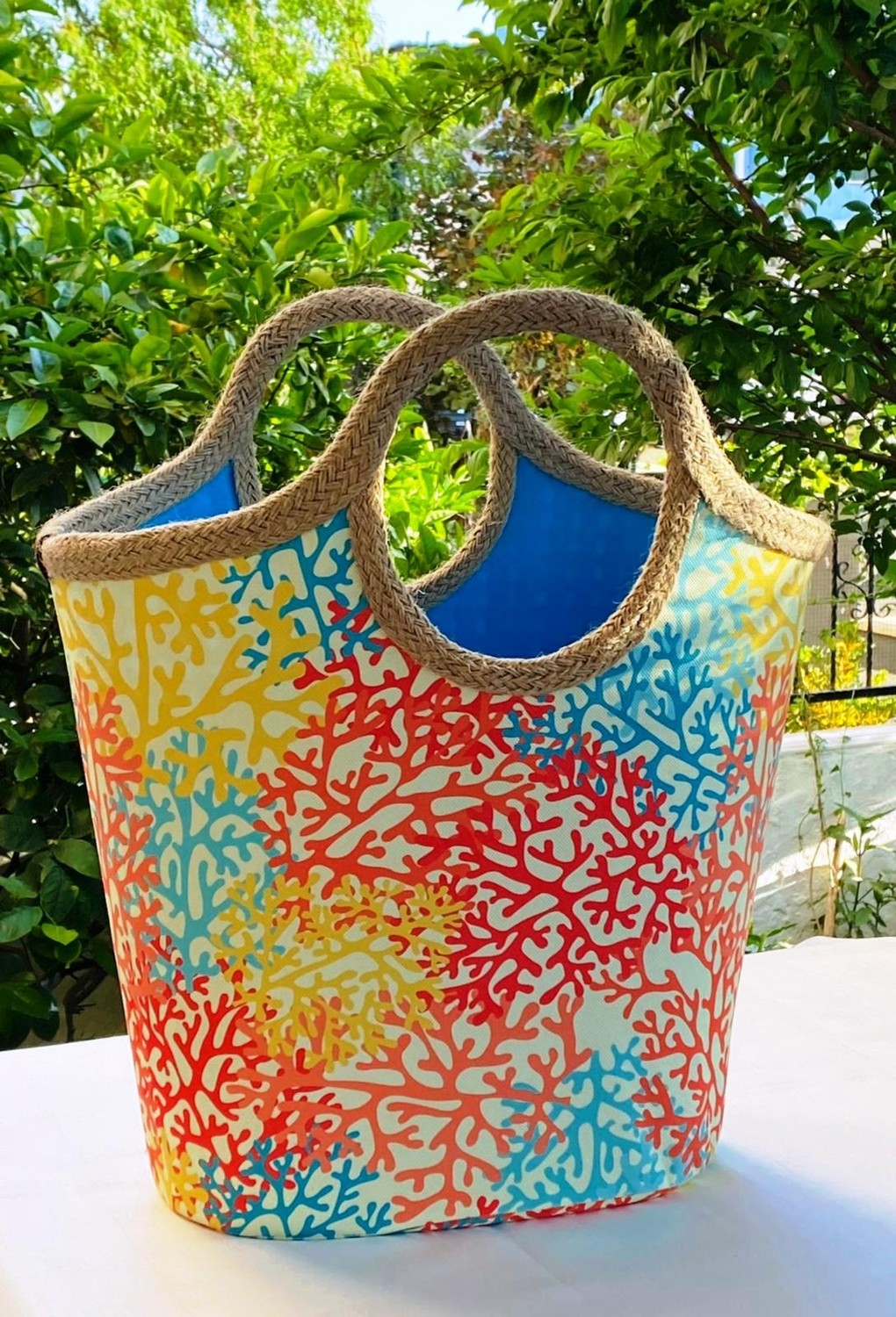 Çanta Tasarımcısı Plaj Bags Plaj Çantası Mercan görsel 2