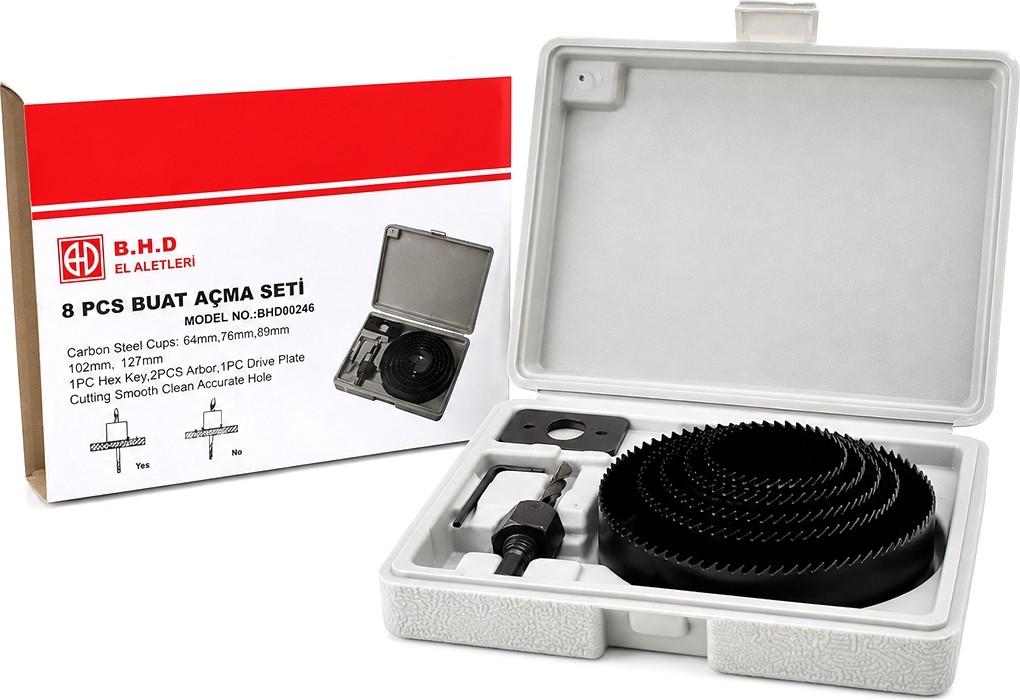 Bezos Buat Açma Panç Seti 8'li (64-127 Mm) görsel 2