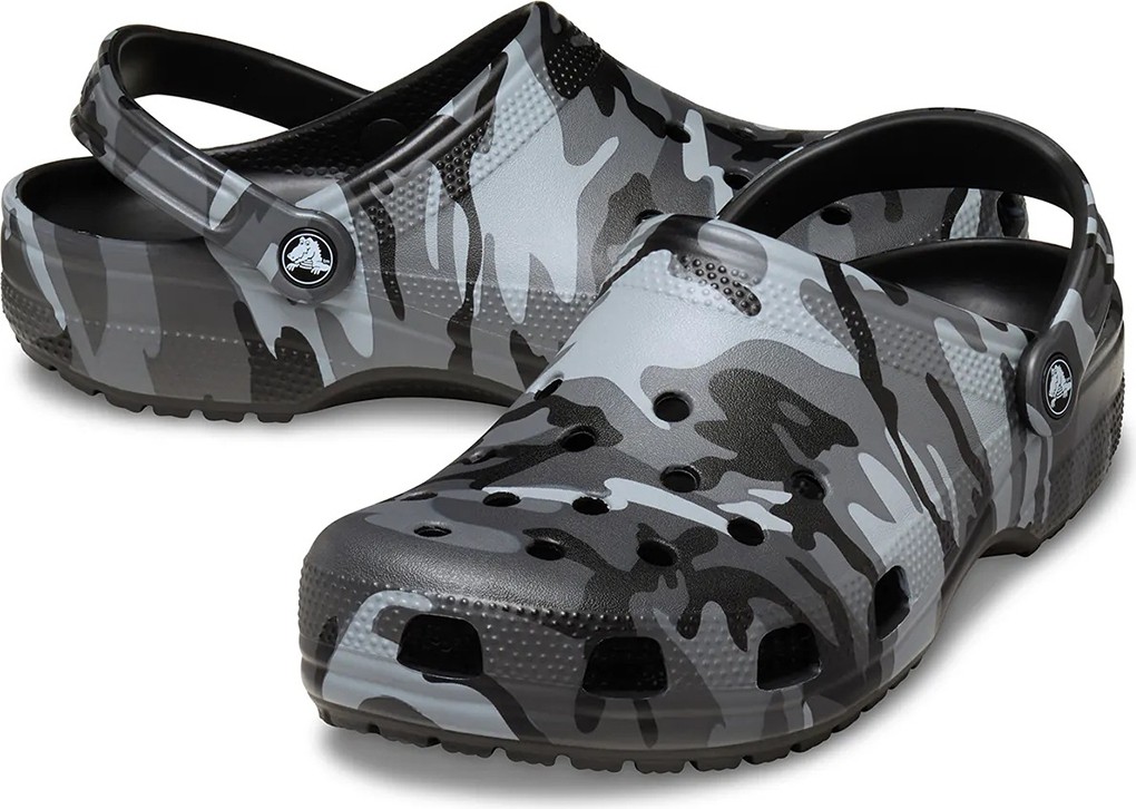 Crocs Classic Camouflage Clog Erkek Siyah Terlik görsel 3