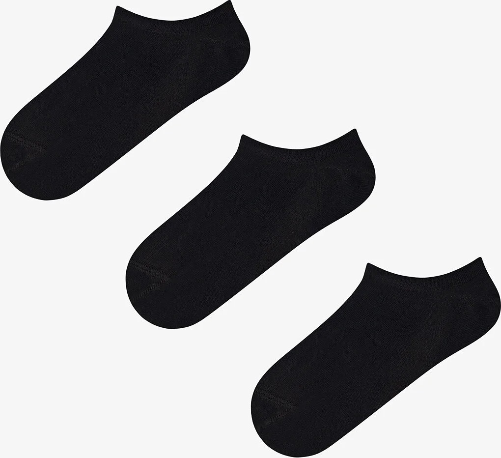 Penti Siyah Super Fit Pamuklu 3 Çift Sneaker Çorap