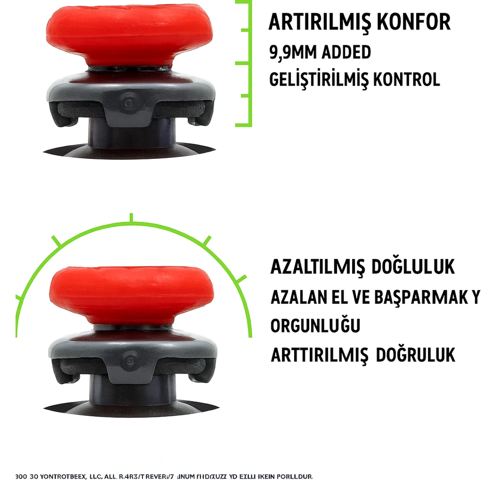 Resim Cosmostech Kontrolfreek Nintendo Switch Uyumlu Inferno Thumbsticks – Performans Analog Başlık Seti 