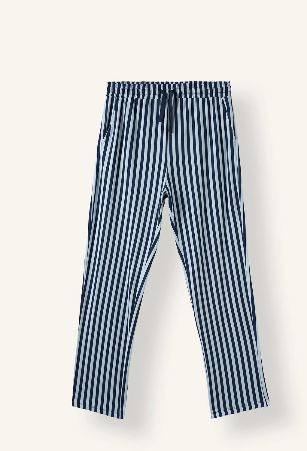 DeFacto %100 Pamuk Regular Fit Bisiklet Yaka Uzun Kollu Baskılı Üst Çizgili Alt Pijama Takımı H9320AX26AU görsel 5