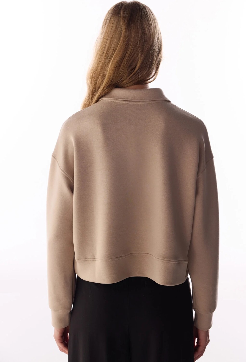 Penti Bej İpeksi Dokunuş Silky Touch Bağcıklı Uzun Kollu Sweatshirt görsel 5
