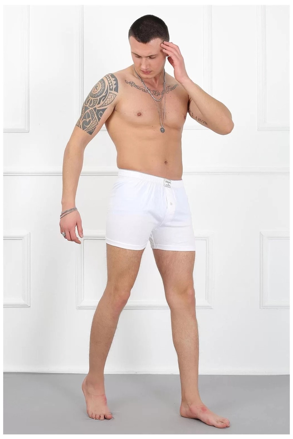 Beruflic Erkek Penye Boxer Beyaz