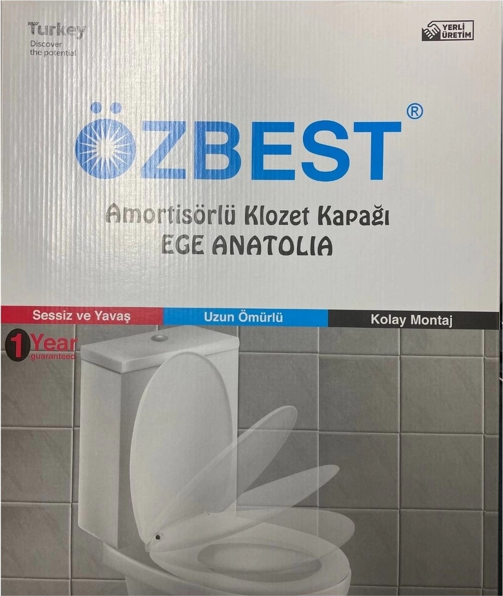 Esranın Dünyası Lüks Yavaş Kapanan Amortisörlü Klozet Kapağı Ses Önleyicili, Kolay Montaj Her modele uyumlu ( Lisinya ) görsel 2