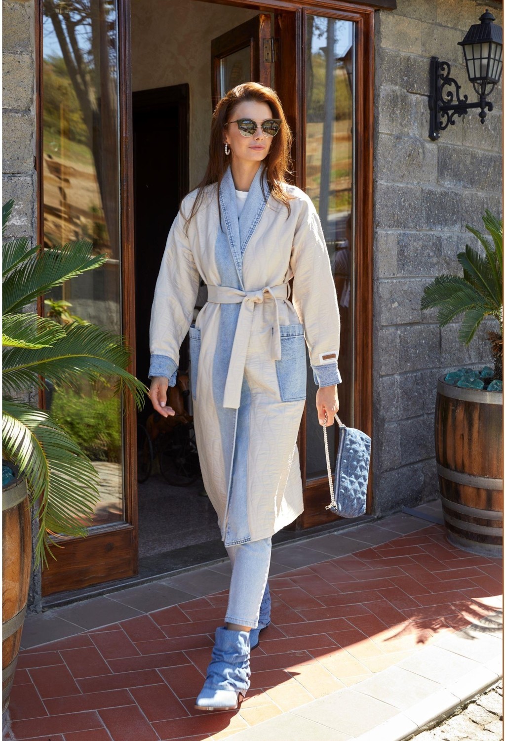 Tiffany & Tomato Kot Garnili Kapitone Kimono