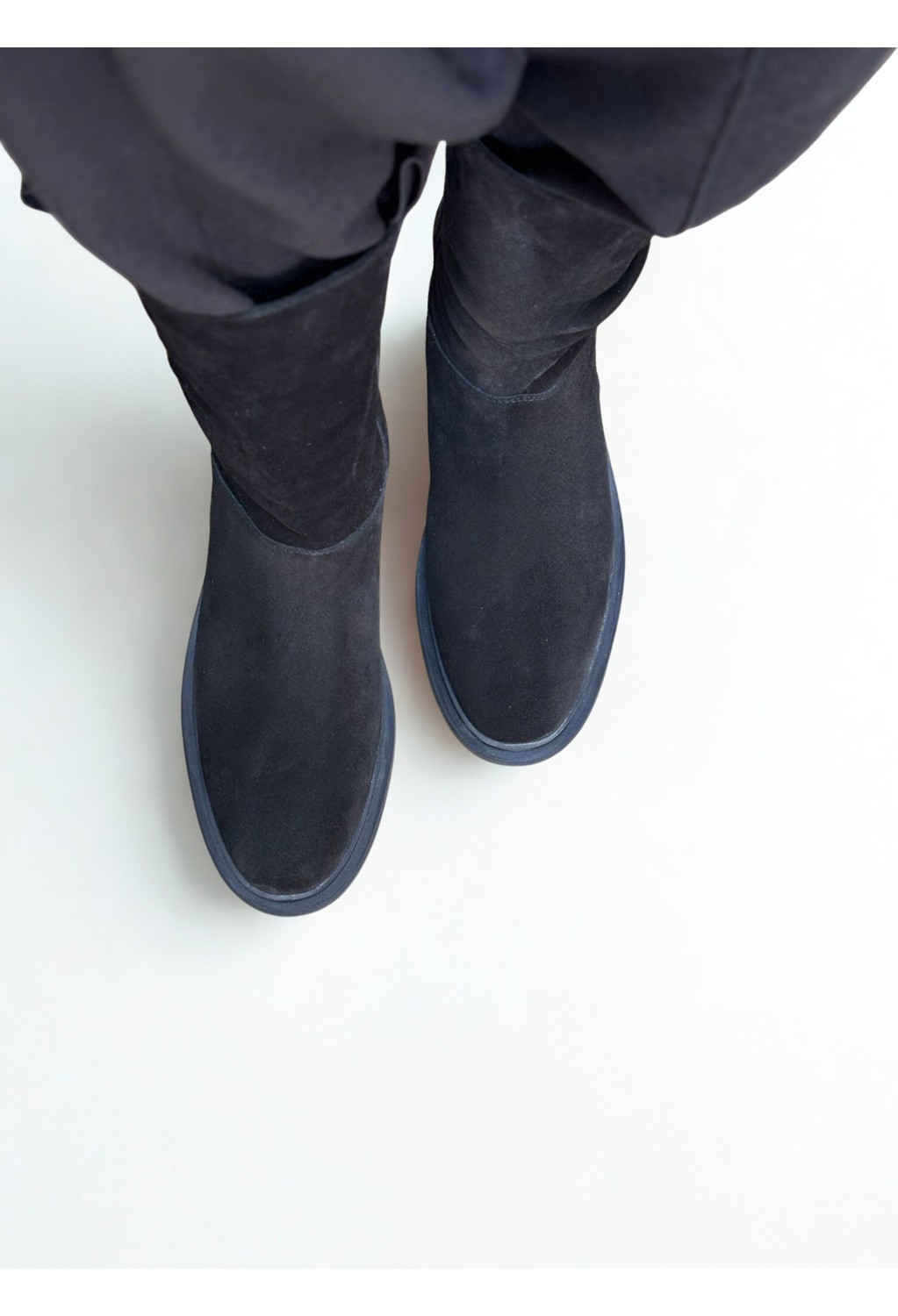 Ne&Ve Shoes Süet Hakiki Deri Körüklü Rahat Kadın Günlük Çizme görsel 4