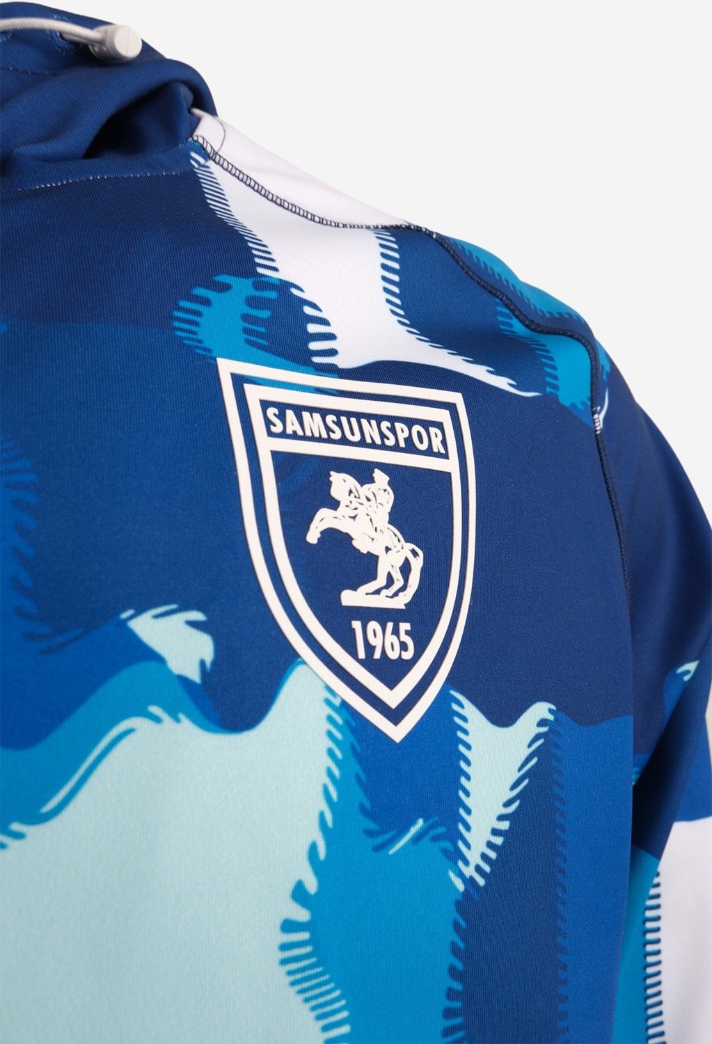 Samsun Spor 25/26 Hummel Samsunspor Maç Önü Kapüşonlu Üst Eşofman görsel 2