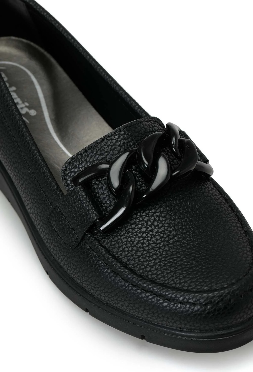 Polaris 166552.Z Siyah Kadın Loafer görsel 7