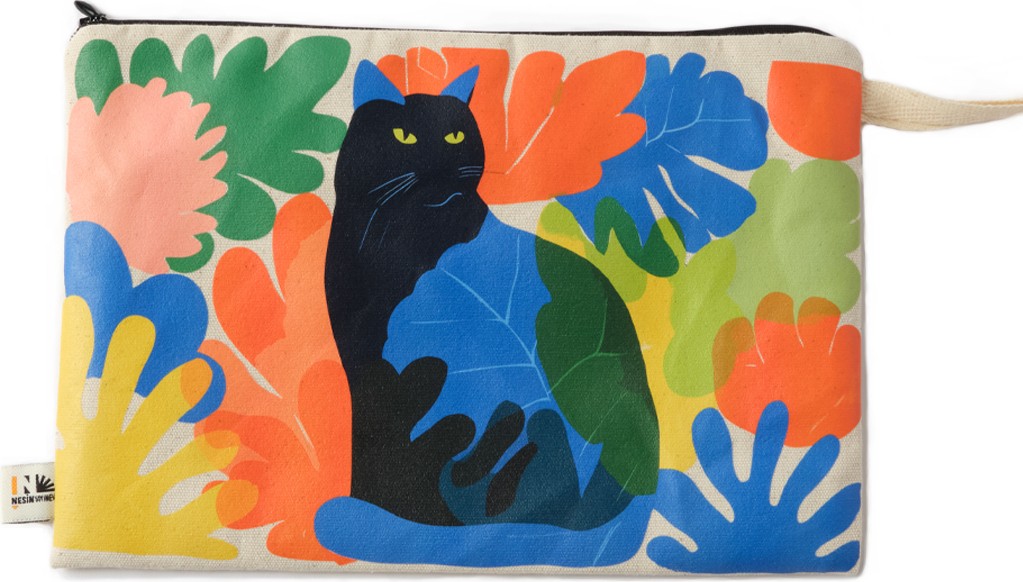 Nesin Yayınevi Nesin Astarlı Gabardin El Çantası - Kedi