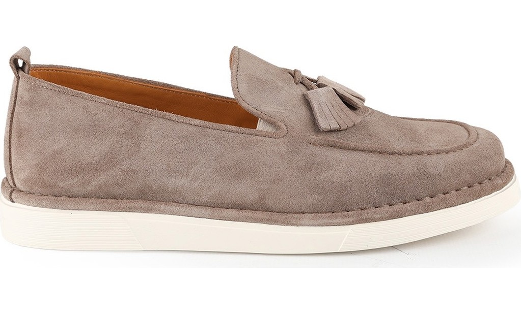 Libero L6041 Hakiki Süet Püskül Detaylı Yastıklamalı Kalın Taban Erkek Casual Comfort Loafer görsel 6