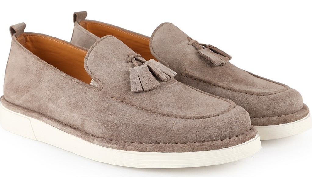 Libero L6041 Hakiki Süet Püskül Detaylı Yastıklamalı Kalın Taban Erkek Casual Comfort Loafer görsel 7