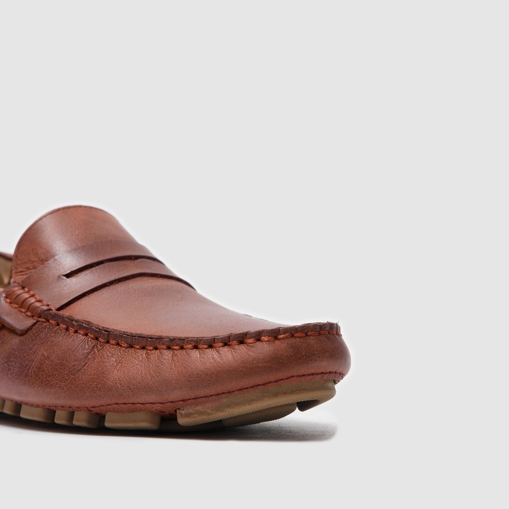 Togo Erkek Loafer AYAKKABI052054, Bordo Eskitme, 40 görsel 3