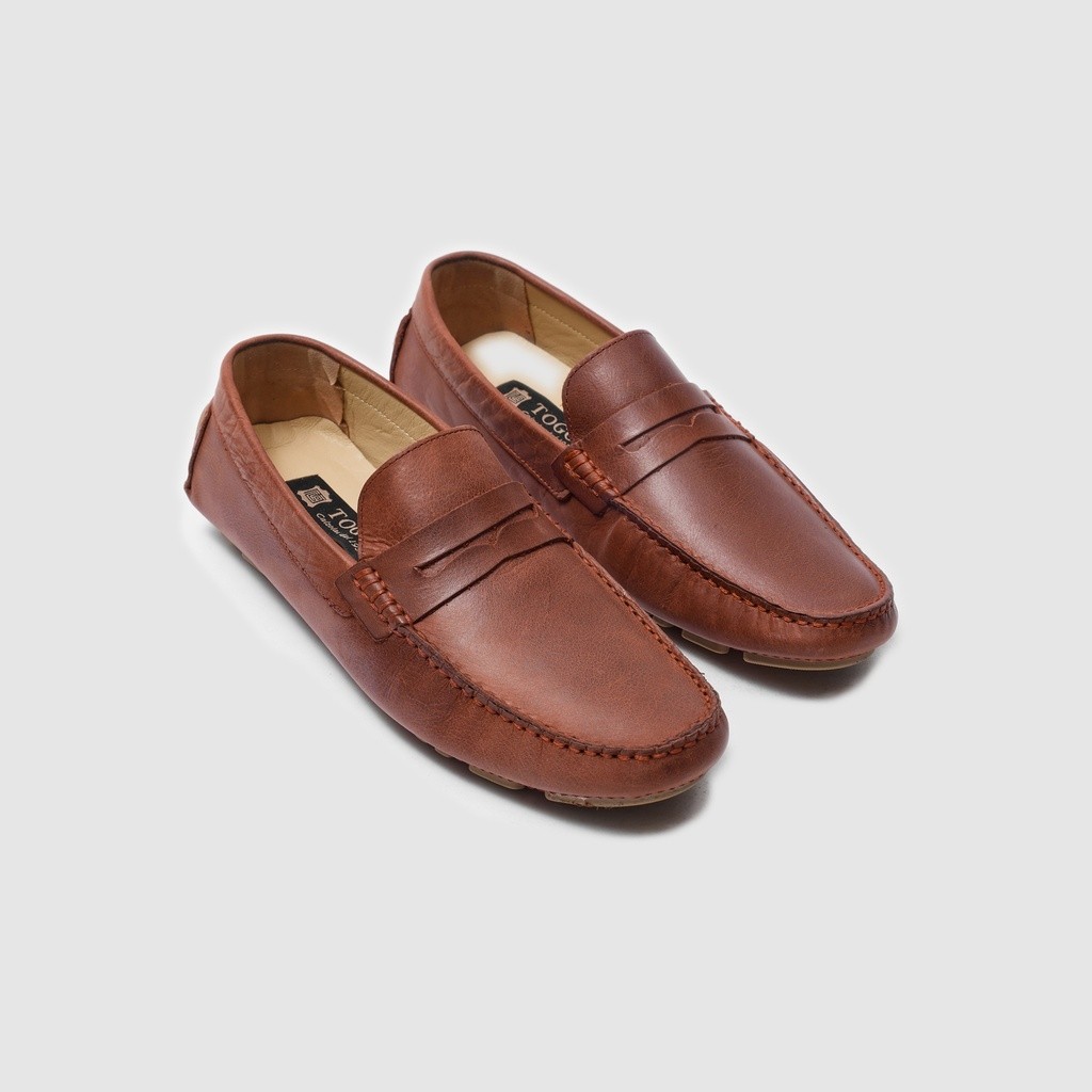 Togo Erkek Loafer AYAKKABI052054, Bordo Eskitme, 40 görsel 4
