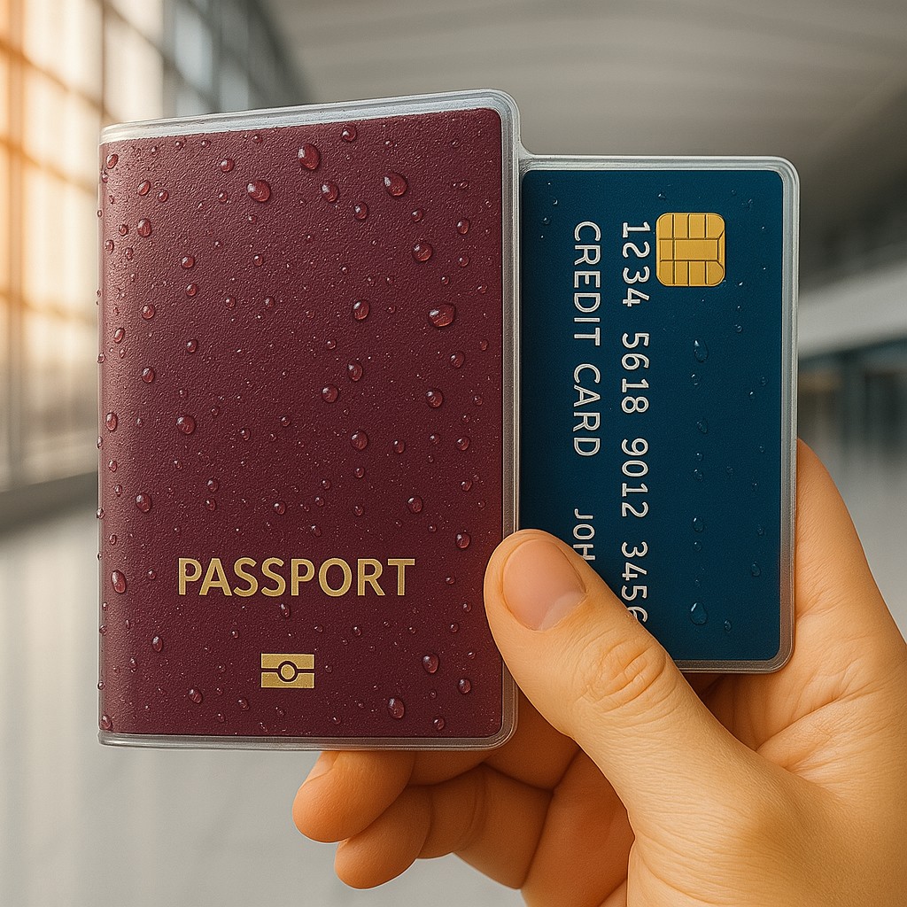 Boldy Şeffaf Pasaport Kılıfı - Cepli Pasaport Koruma Kabı - Waterproof Pasaport Koruyucu - Su Geçirmez Pasaportluk 1 Adet görsel 3