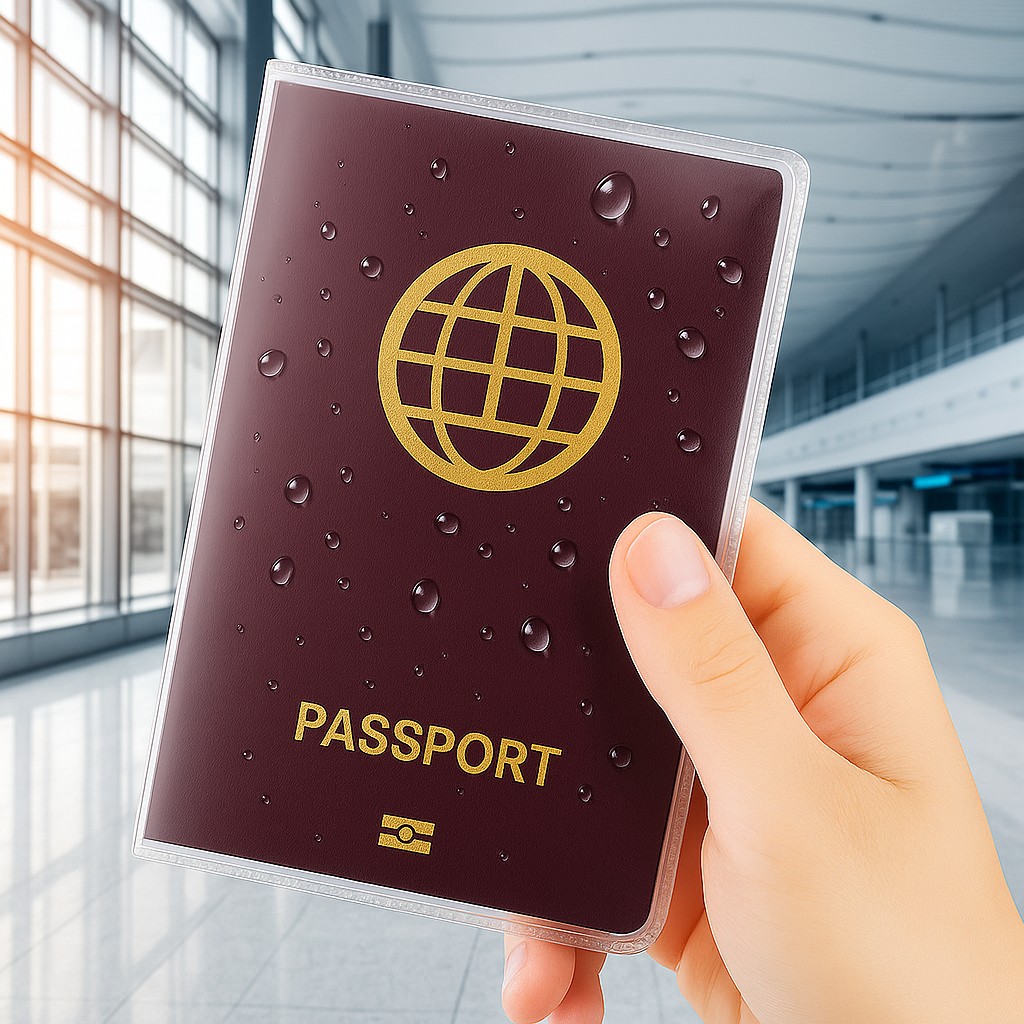 Boldy Şeffaf Pasaport Kılıfı - Cepli Pasaport Koruma Kabı - Waterproof Pasaport Koruyucu - Su Geçirmez Pasaportluk 1 Adet görsel 7