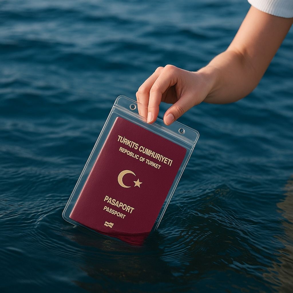 Gempo %100 Su Geçirmez Şeffaf Pasaport Kılıfı, Seyahatleriniz Için Güvenli ve Şık Koruma