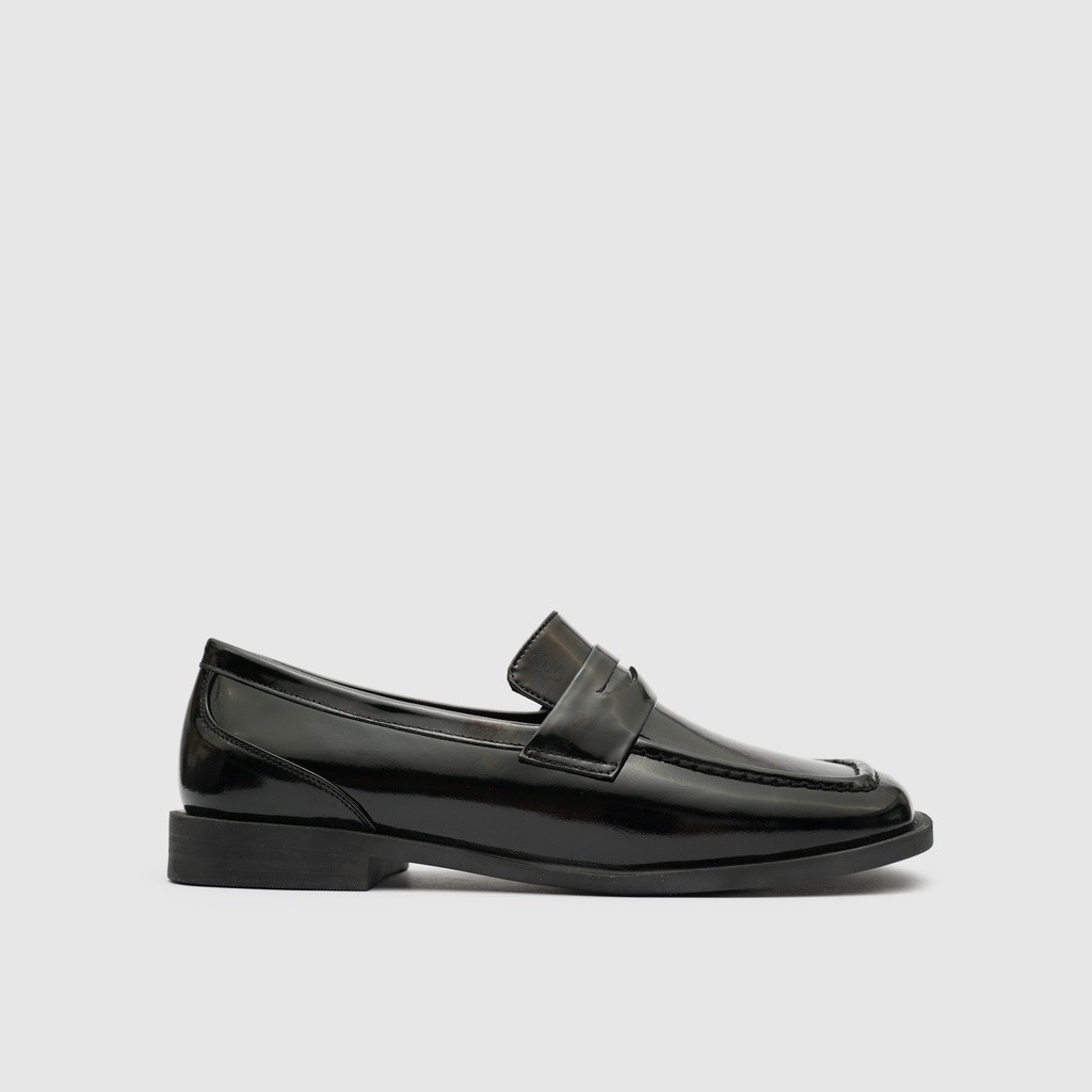 Clever & Lucky Siyah Hakiki Deri Kadın Loafer Ayakkabı [C10011]