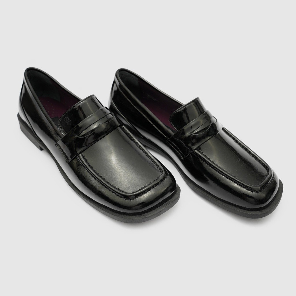 Clever & Lucky Siyah Hakiki Deri Kadın Loafer Ayakkabı [C10011] görsel 3